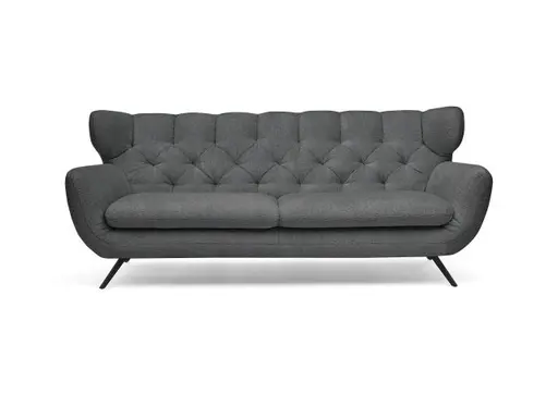 Sofa CHIRA - 3-Sitzer, Stoff, Grau