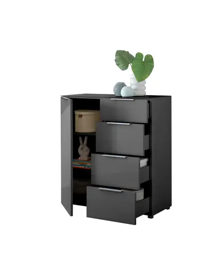 Kommode- B ca. 90 cm, Anthrazit