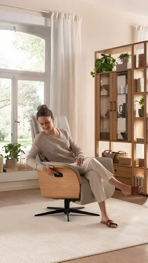 Relaxsessel Amila - Größe L, inkl. 4-motorischer Relaxfunktion und Aufstehhilfe, Leder, Silbergrau