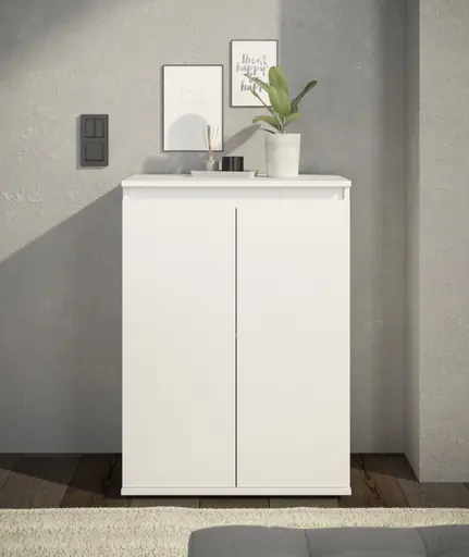 Kommode - B ca. 60 cm, Weiß