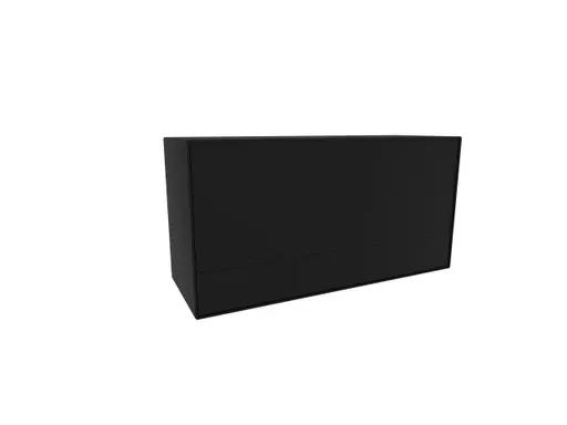 Sekretär Edge - Lack, Schwarz