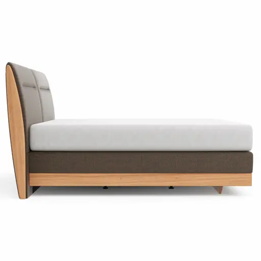 Boxspringbett Alpin Luxe - Liegefläche ca. 180x200 cm, Stoff, Braun