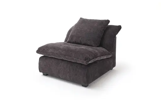 Sessel Ulf - Cord,  Anthrazit