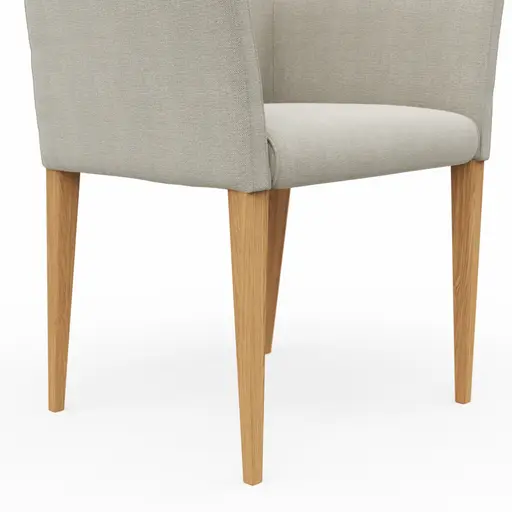 Armlehnstuhl Cosyra - Stoff, Natur