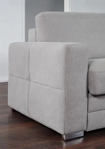 Faltbett EM Davos - mit Schlaffunktion, Stoff, Grau