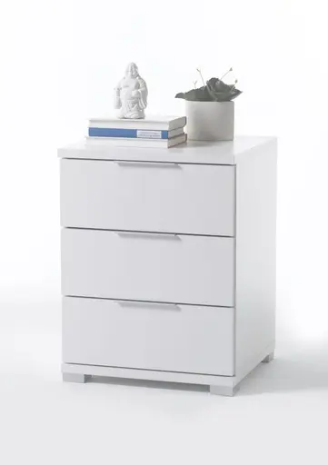 Nachtkommode- B  ca. 46 cm, Weiß