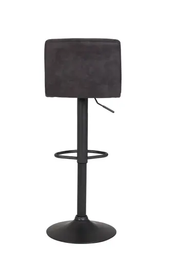 Barhocker - höhenverstellbar, Stoff, Anthrazit
