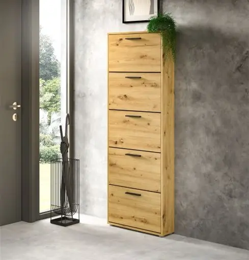 Schuhkipper - B ca. 59 cm, Artisan Eiche Nachbildung