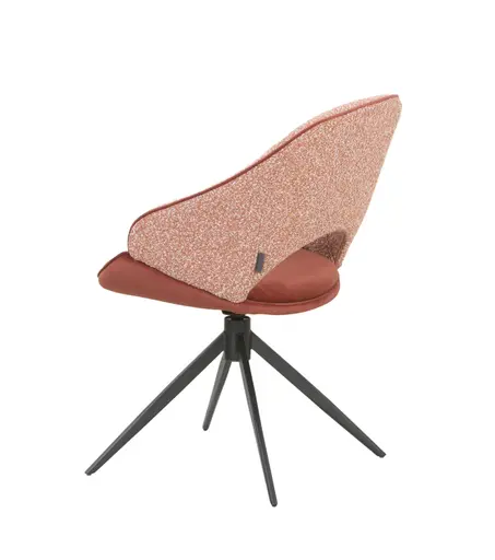 Stuhl MERIEM - drehbar, Stoff, Rost