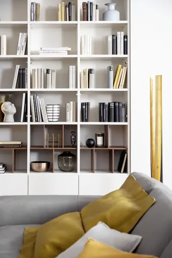 Wohnwand 3900 - B ca. 213 cm, Lack matt, Weiß