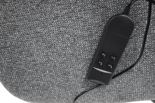 TV-Sessel MARLON - drehbar, Relaxfunktion, Kopfteilverstellung, Stoff, Graublau