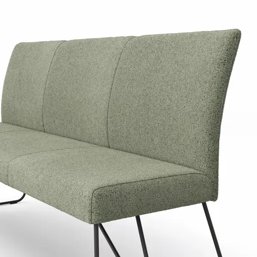 Bank Nashville - Breite ca. 180 cm, Stoff, Olivgrün