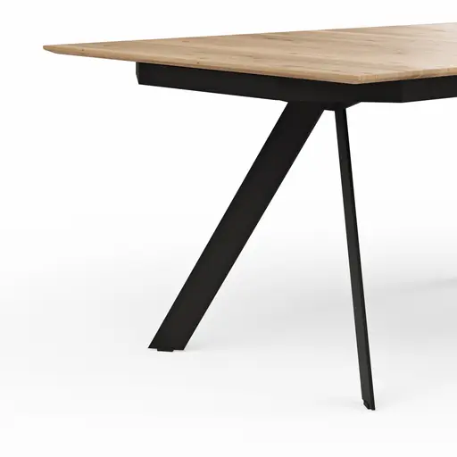 Esstisch Dinner - ausziehbar, LB ca. 180x100 cm, Eiche massiv