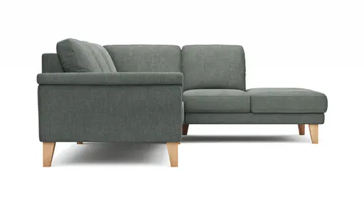 Ecksofa Rockport A - 2,5-Sitzer mit Ecke rechts, Stoff, Grau