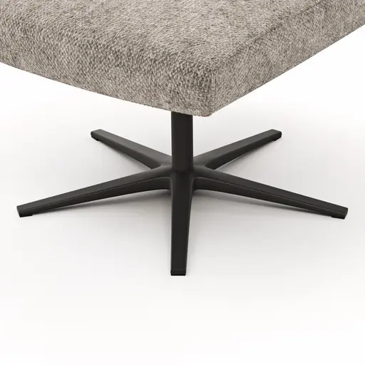 Hocker Noto Relax II - Stoff, Graubraun