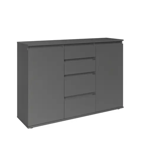 Kommode - B ca. 119 cm, Anthrazit