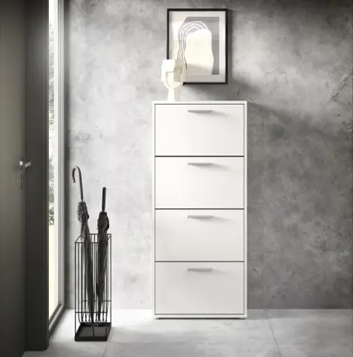 Schuhkipper - B ca. 59 cm, Weiß