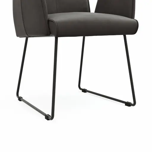 Armlehnstuhl Dinner - Stoff, Anthrazit