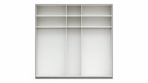 Drehtürenschrank Viana - B. ca. 250 cm, Lack, Steingrau