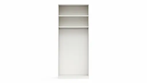 Drehtürenschrank Viana - B. ca. 101 cm, Lack, Weiß
