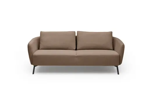 Sofa CARLLOTA - 3-Sitzer, Stoff, Taupe