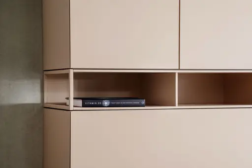 Highboard Catona - Lack, Puder