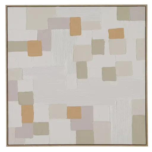 Gerahmtes Bild - LB ca. 80x80 cm 