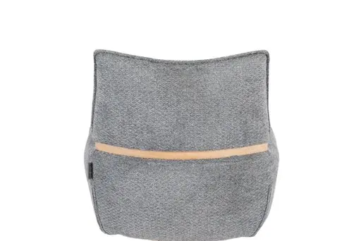 Armlehnstuhl MAROU - drehbar, Stoff, Graublau