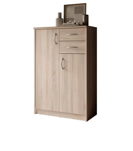 Kommode - B ca. 74 cm, Sonoma Eiche Nachbildung