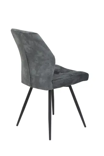Stuhl - drehbar, Stoff, Vintage Anthrazit