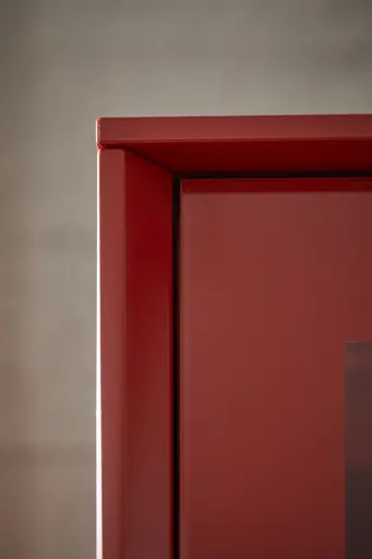 Vitrine Parano - Lack, Rot