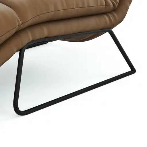 Liege Ferdinand - inkl. Relaxfunktion, Leder, Tabakbraun