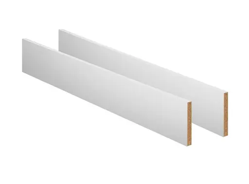 Juniorbettseite - B ca. 139 cm, Kiefer Weiß