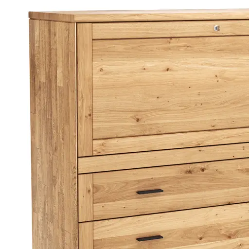 Sekretär Faro 6.0 - Wildeiche massiv, natur geölt