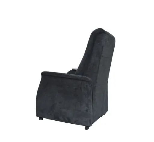 TV-Sessel MIKALA - Aufstehhilfe, Relaxfunktion, Kopfteilverstellung, Stoff, Schwarz