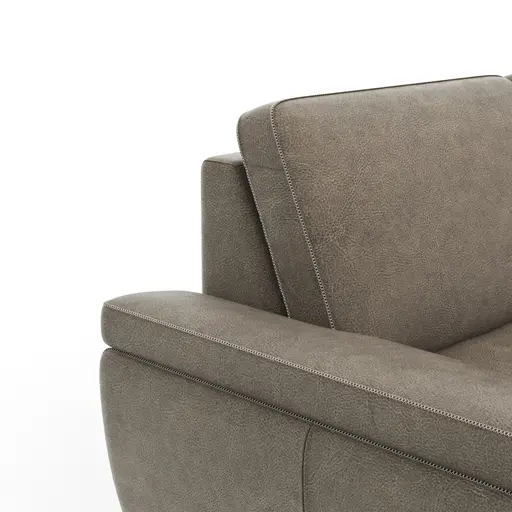 Wohnlandschaft Sommerville - Longchair links mit 2,5-Sitzer und Ecke rechts, inkl. Schlaffunktion (manuell), Stoff, Braun