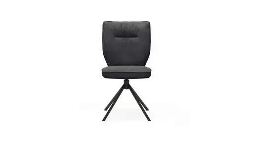 Stuhl Westmore - drehbar, Stoff, Anthrazit