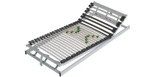 Lattenrost Alpin Schlafsysteme Alpin-D-KF - 90x200cm, Kopf-/Fußteil manuell verstellbar