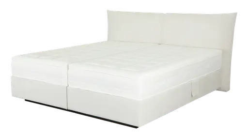 Boxspringbett - Liegefläche ca. 200x210 cm, Stoff, Creme