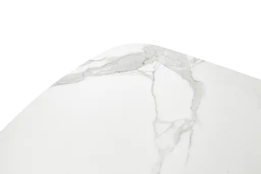 Esstisch - LB ca. 180x90 cm, Keramik, Weiß