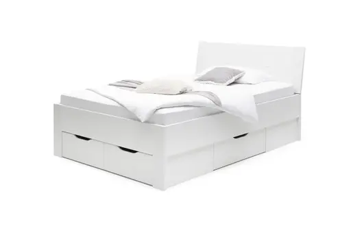 Bettanlage ROMED- Liegefläche ca. 140x200 cm, Weiß