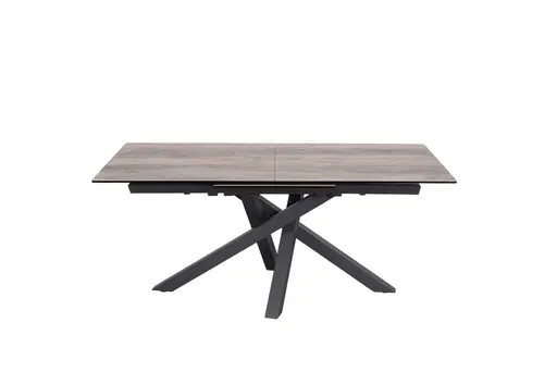 Esstisch MIKKEL - ausziehbar, LB ca. 180x95 cm, Glaskeramik, Braun