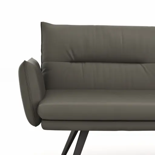 Bank Coscino - 3,5-Sitzer, inklusive Armlehnen, Leder, Schlamm