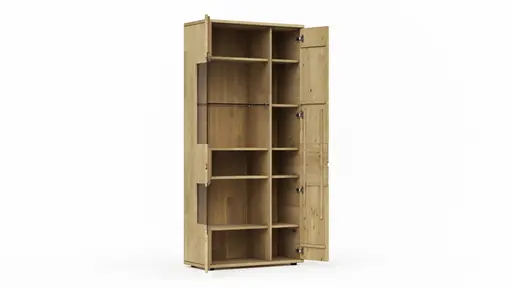 Vitrine Amora - Wildeiche massiv bianco