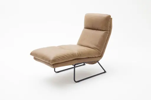 Liege Ferdinand - inkl. Relaxfunktion, Leder, Tabakbraun