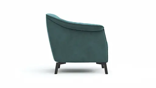 Sessel Ela - Stoff, Petrol