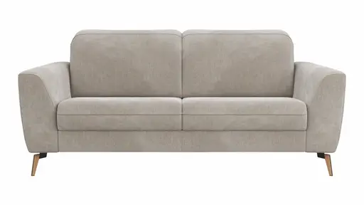 Sofa Tulsa KV - 2,5-Sitzer, inkl. Kopfteilverstellung, Stoff, Graubeige
