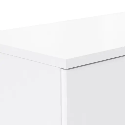 Schuhschrank FINLEI - B. ca. 70 cm, Weiß