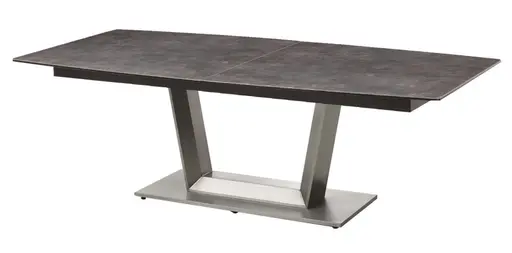 Esstisch - ausziehbar, LB ca. 240x100 cm, Keramik, Anthrazit