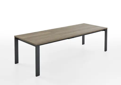 Esstisch - ausziehbar, LB ca. 180x100cm, Dekor Halifax Tabak